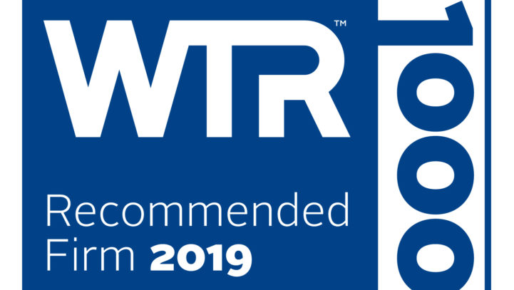 World Trademark Review (WTR) has ranked RNA, Technology and IP Attorneys in their Silver Band category for IP protection in India- enforcement and litigation for 2019 edition of the WTR 1000.